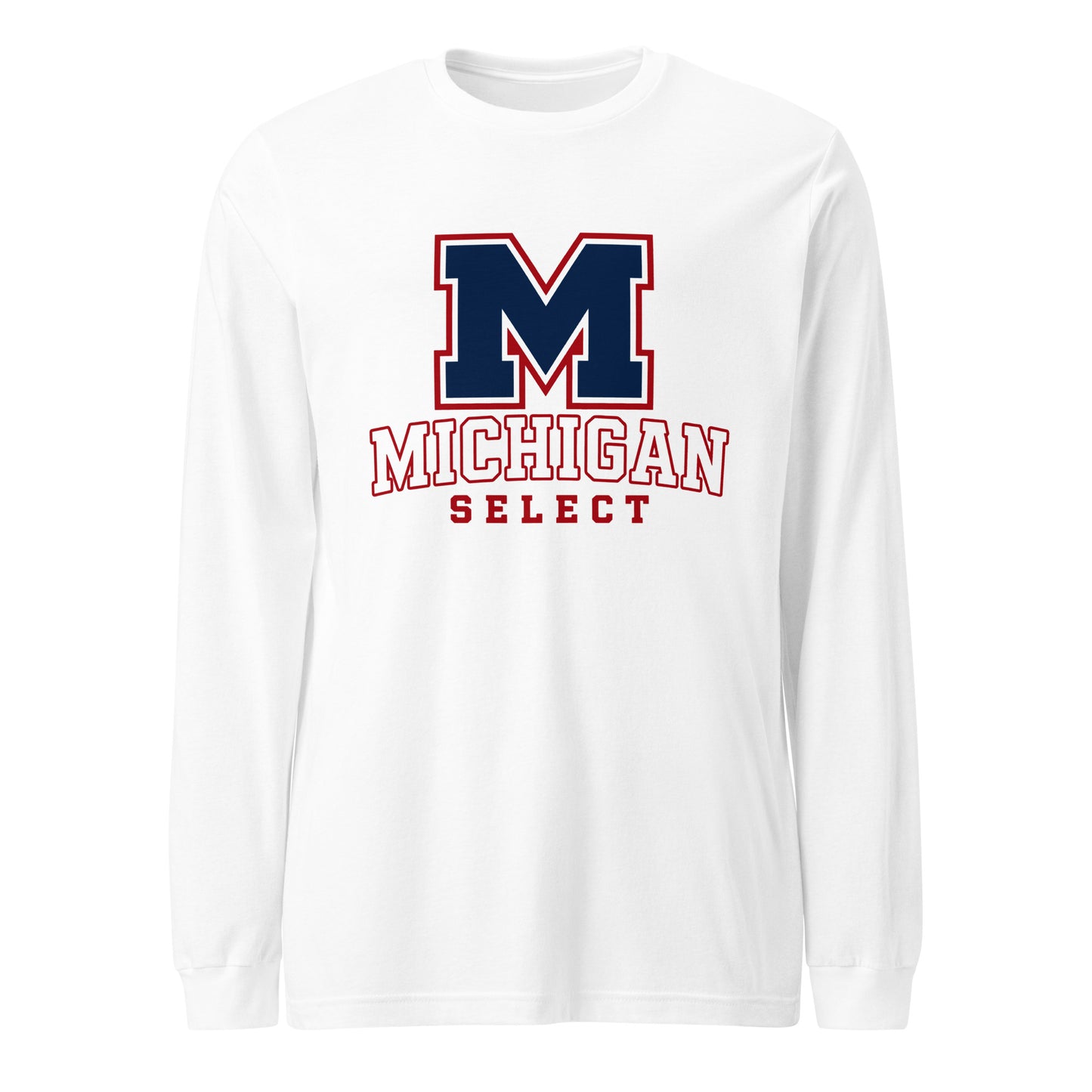 Performance | Long Sleeve Tee | Michigan Select Baseball | Emblem Logo