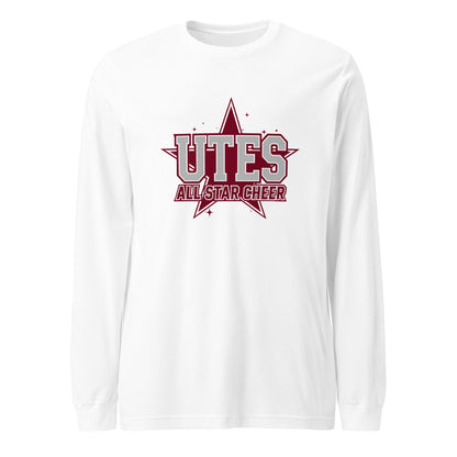 Performance | Long Sleeve Tee | Utes Allstar Cheer | Crest Logo
