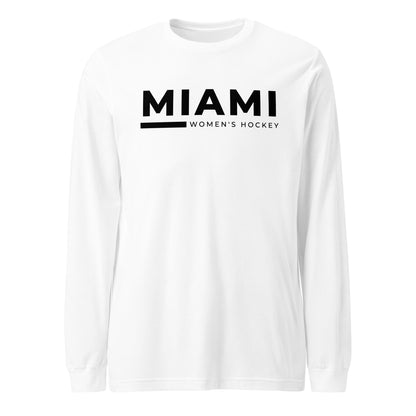 Performance | Long Sleeve Tee | Miami Women's Hockey | Lettermark Logo