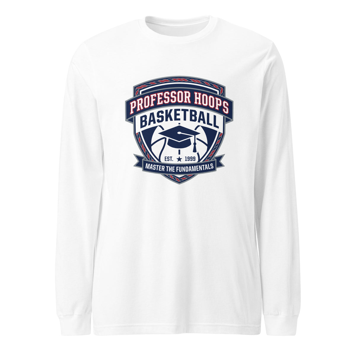 Performance | Long Sleeve Tee | Professor Hoops Basketball | Crest Logo