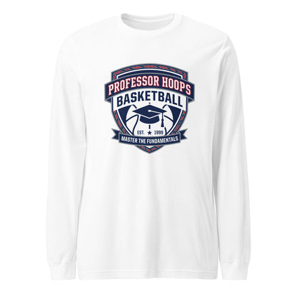 Performance | Long Sleeve Tee | Professor Hoops Basketball | Crest Logo