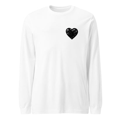 Performance | Long Sleeve Tee | Obsidian Heartbeat | Heart Crest Logo