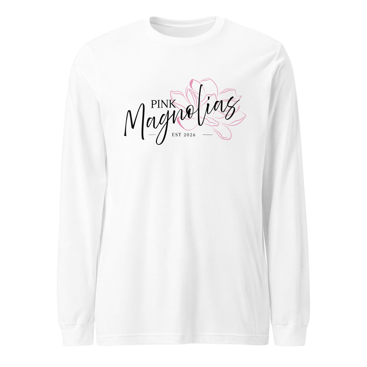 Performance | Long Sleeve Tee | Pink Magnolias Dance | Lettermark Logo