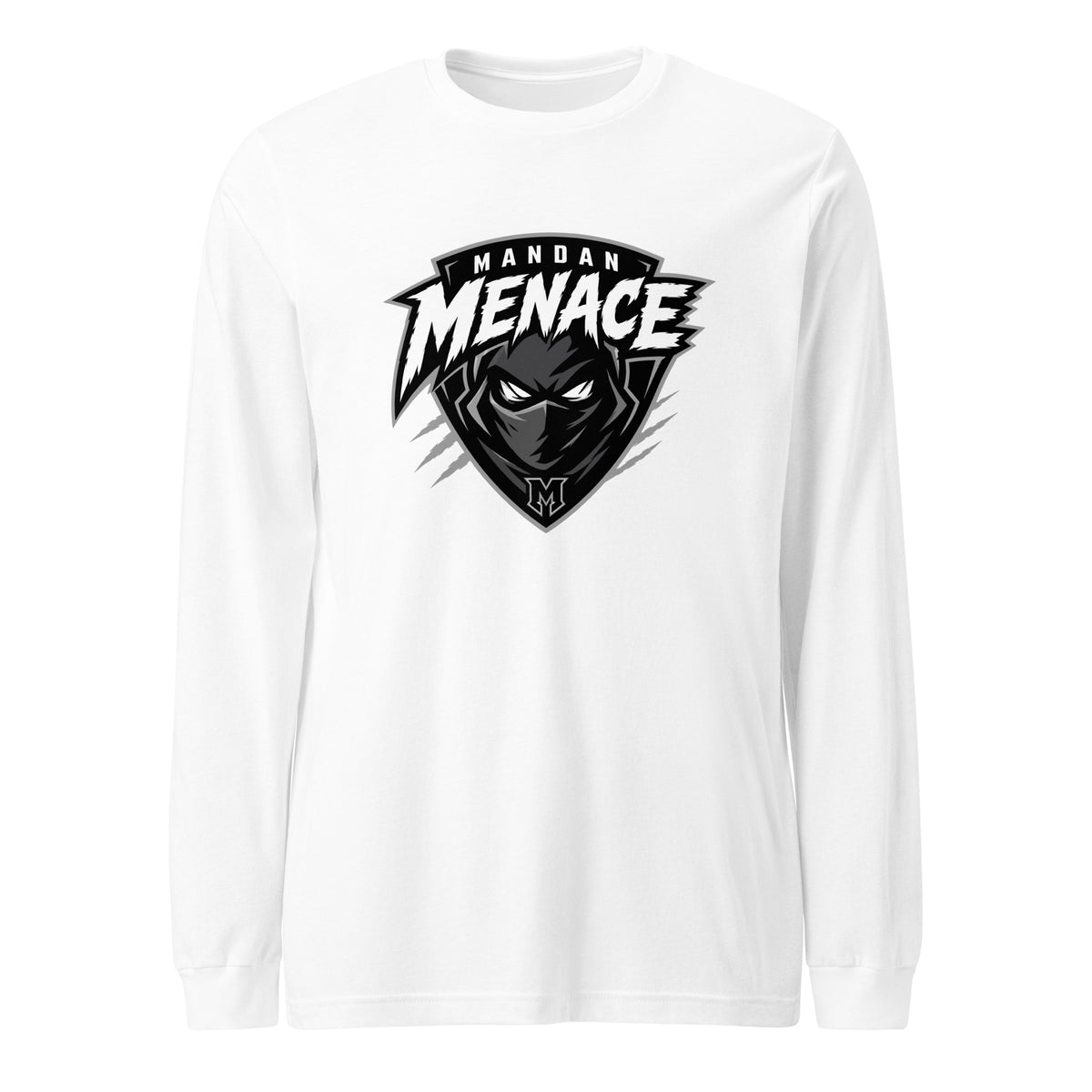 Performance | Long Sleeve Tee | Mandan Menace | Shield Logo