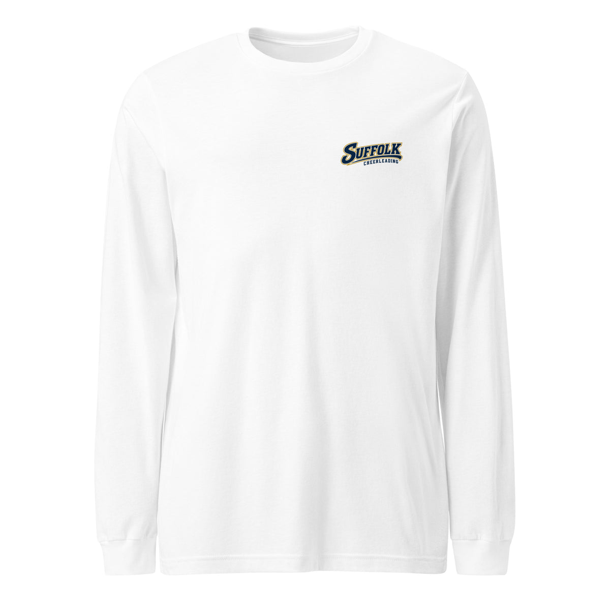 Performance | Long Sleeve Tee | Suffolk University Cheerleading | Athletics Logo