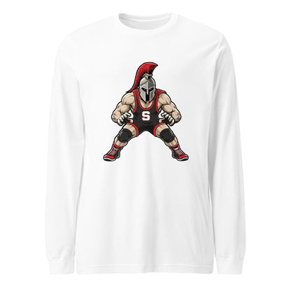 Performance | Long Sleeve Tee | Spartan Wrestling Club | Mascot Logo