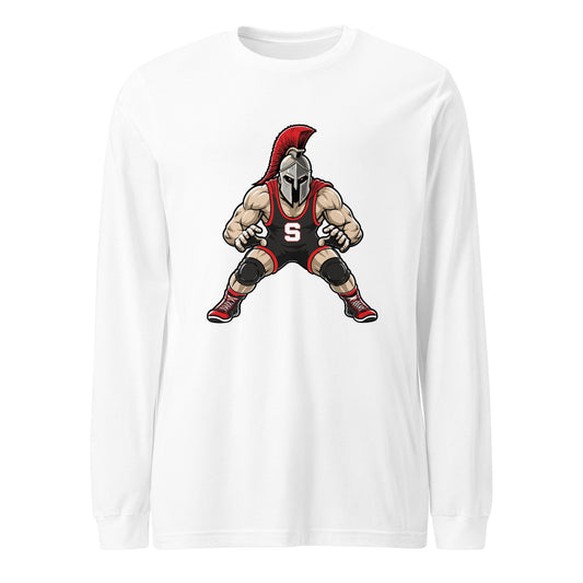 Performance | Long Sleeve Tee | Spartan Wrestling Club | Mascot Logo
