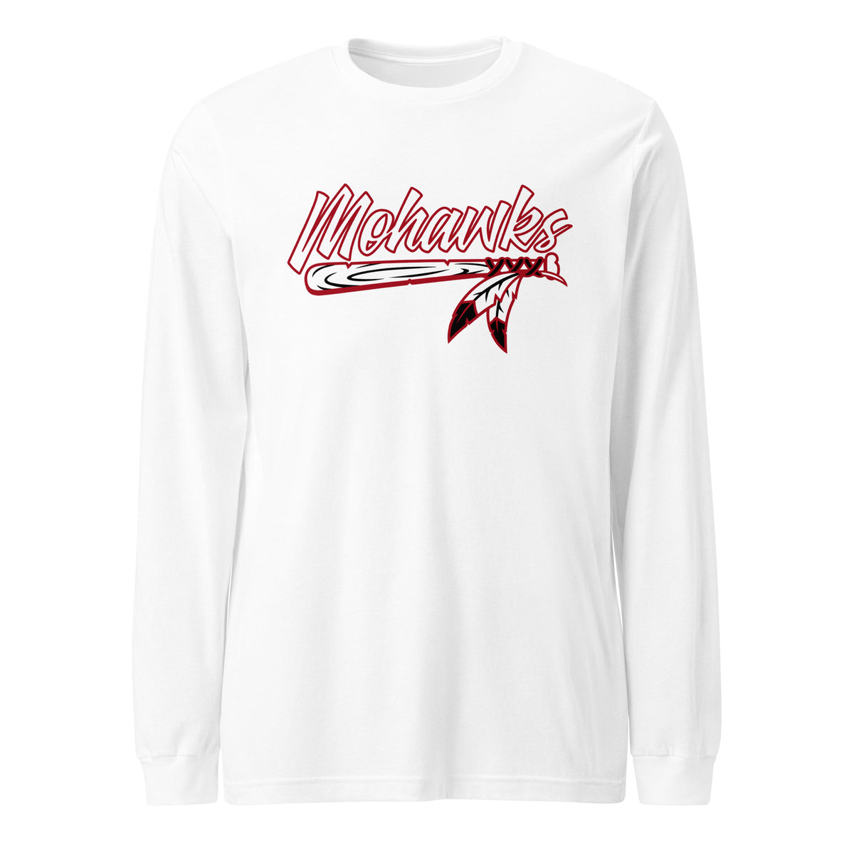 Performance | Long Sleeve Tee | Mohawks Baseball 8u | Emblem Logo