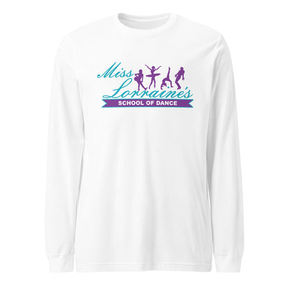 Performance | Long Sleeve Tee | Miss Lorraine’s School of Dance | Crest Logo