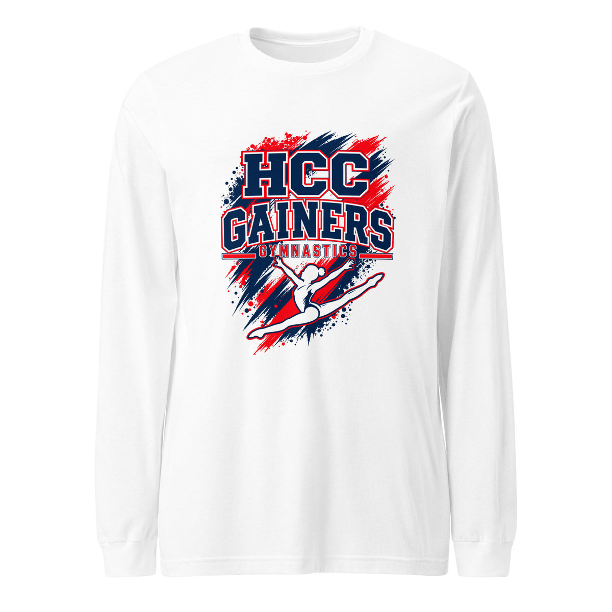 Performance | Long Sleeve Tee | HCC Gymnastics | Crest Logo