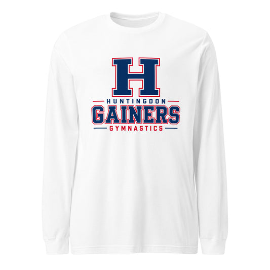 Performance | Long Sleeve Tee | HCC Gymnastics | Gainers Emblem Logo