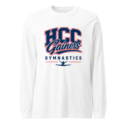 Performance | Long Sleeve Tee | HCC Gymnastics | Apex Logo