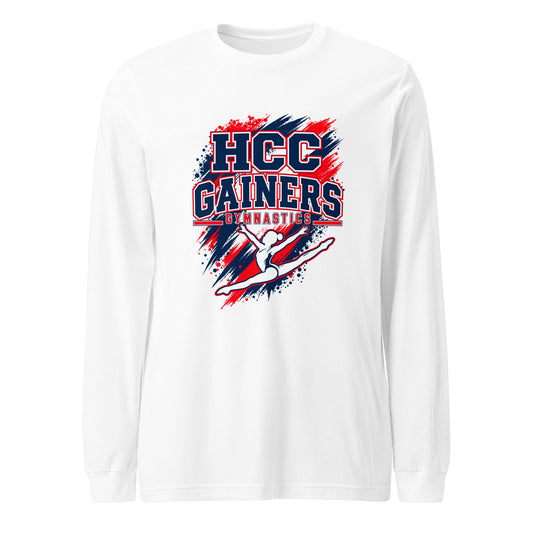 Performance | Long Sleeve Tee | HCC Gymnastics | Crest Logo