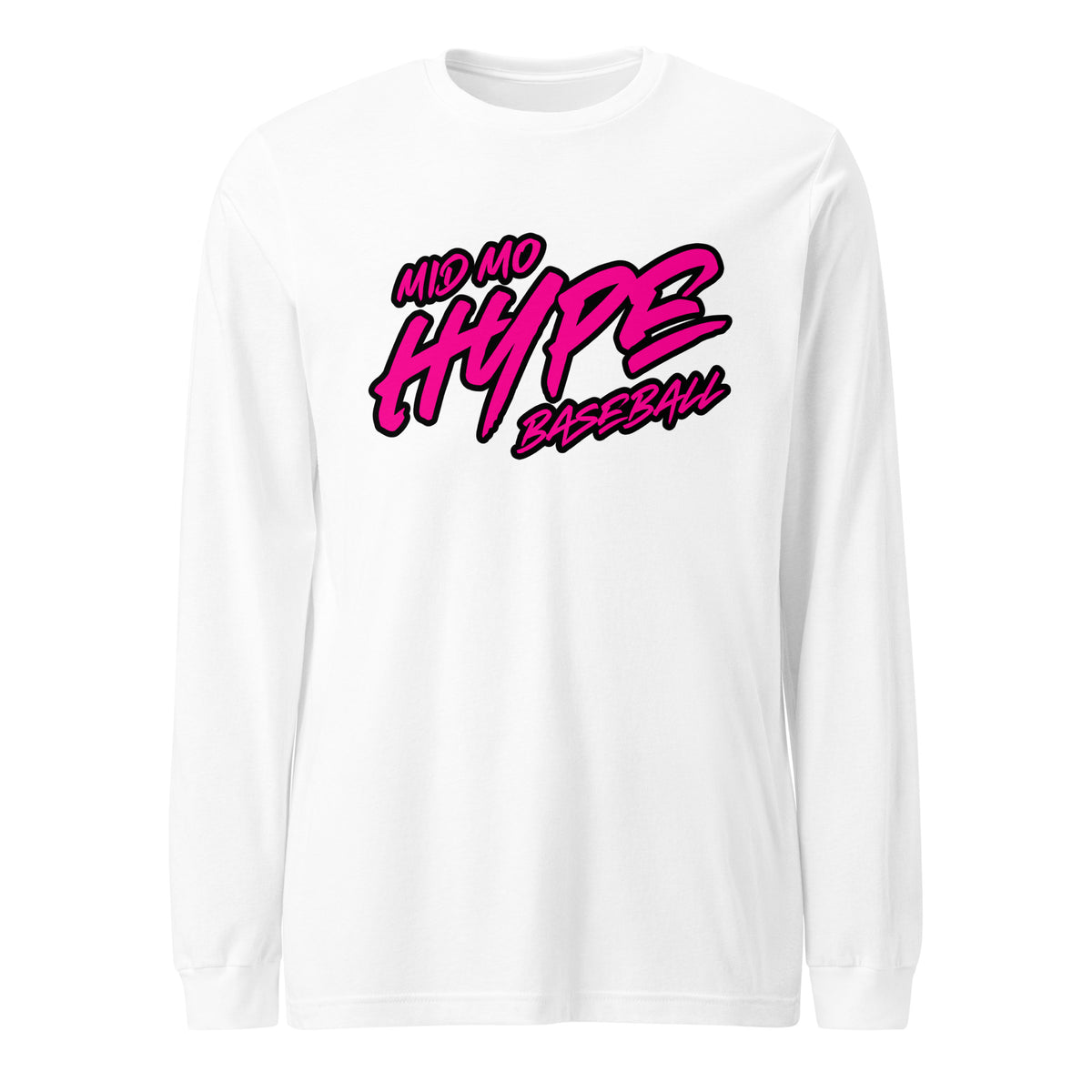 Performance | Long Sleeve Tee | Hype Baseball Club | Crest Logo
