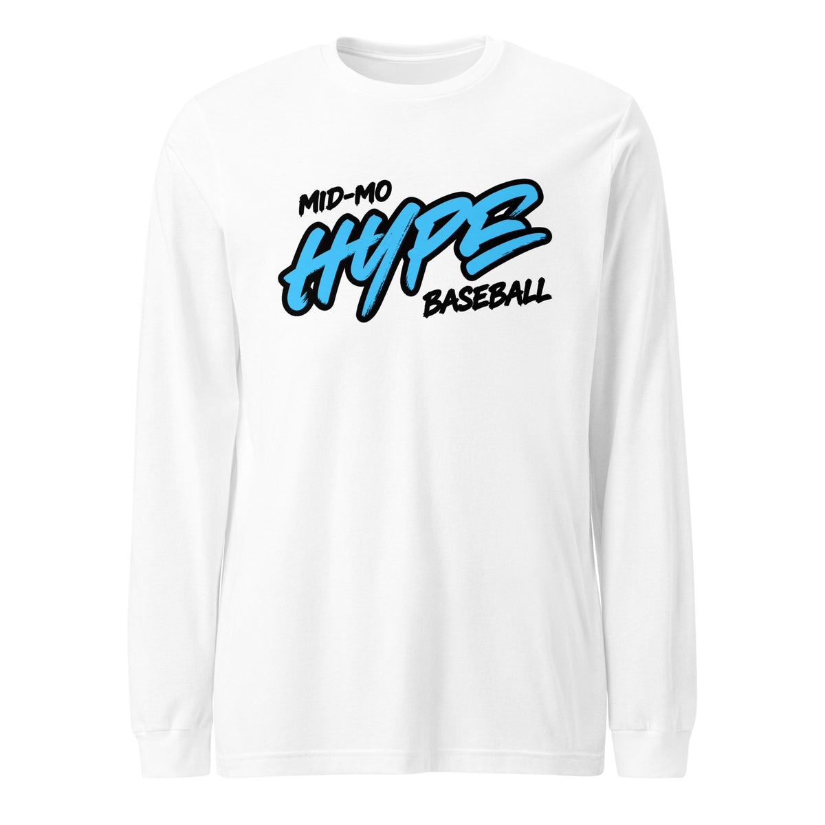Performance | Long Sleeve Tee | Hype Baseball Club | Modern Script Logo