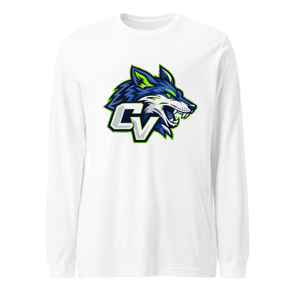 Performance | Long Sleeve Tee | Cumberland Valley Coyotes Football | Crest Logo