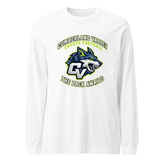 Performance | Long Sleeve Tee | Cumberland Valley Coyotes Football | Emblem Logo