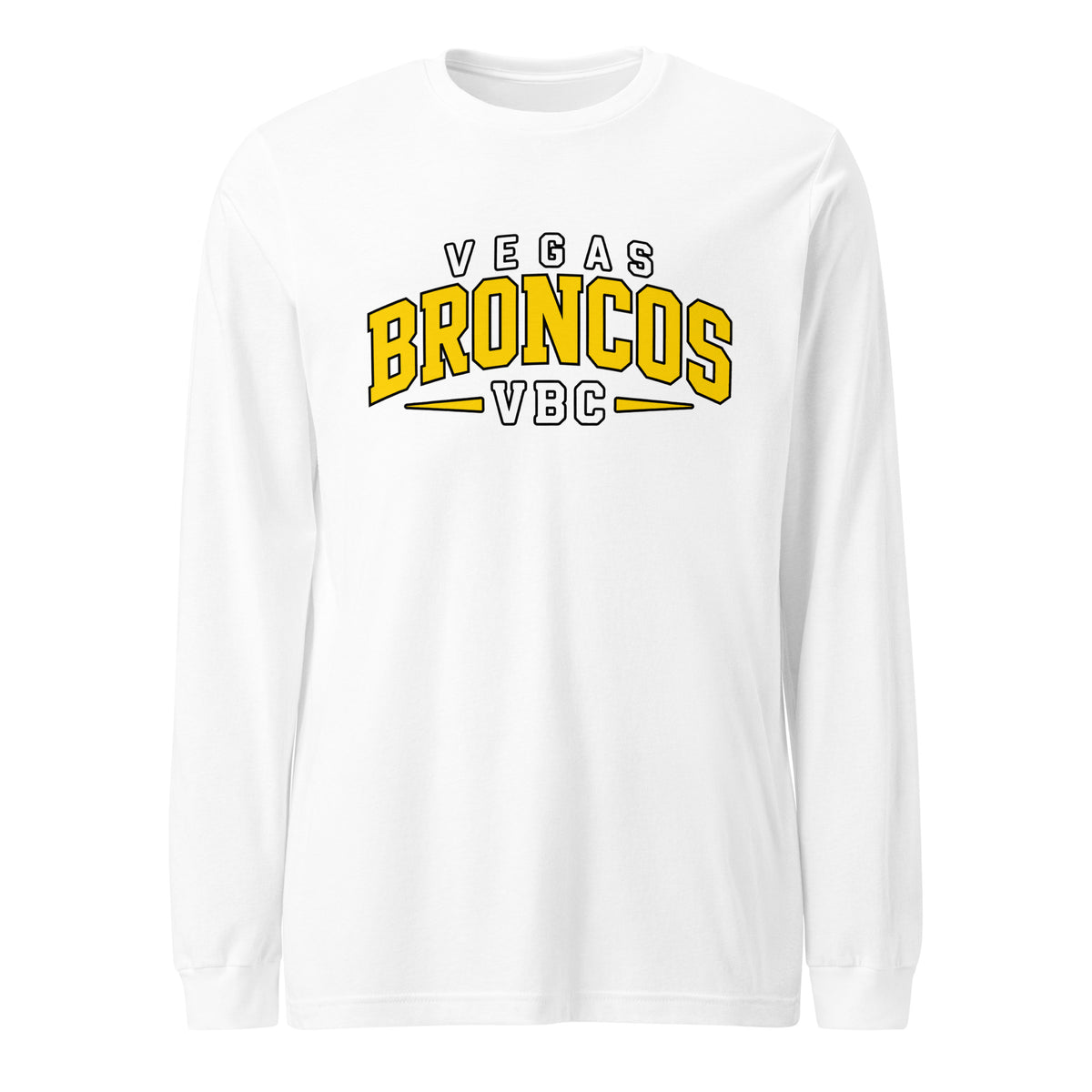 Performance | Long Sleeve Tee | Vegas Broncos VBC | Athletics Logo