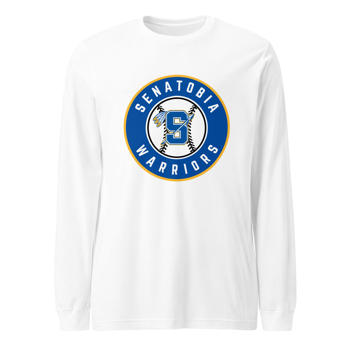 Performance | Long Sleeve Tee | Senatobia Warriors Baseball | Badge Logo
