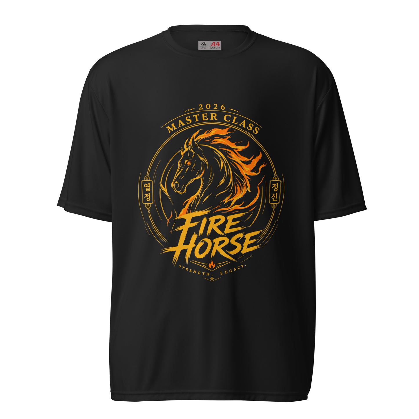 Active | Moisture Wicking Shirt | Fire Horse Masters | Crest Logo