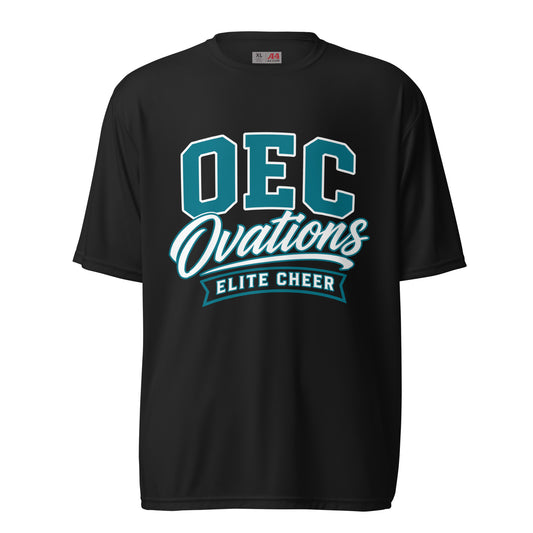 Active | Moisture Wicking Shirt | Ovations Elite Cheer | Emblem Logo
