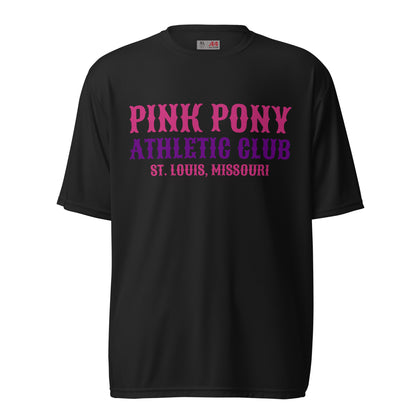 Active | Moisture Wicking Shirt | Pink Pony Athletic Club | Athletic Wordmark Logo