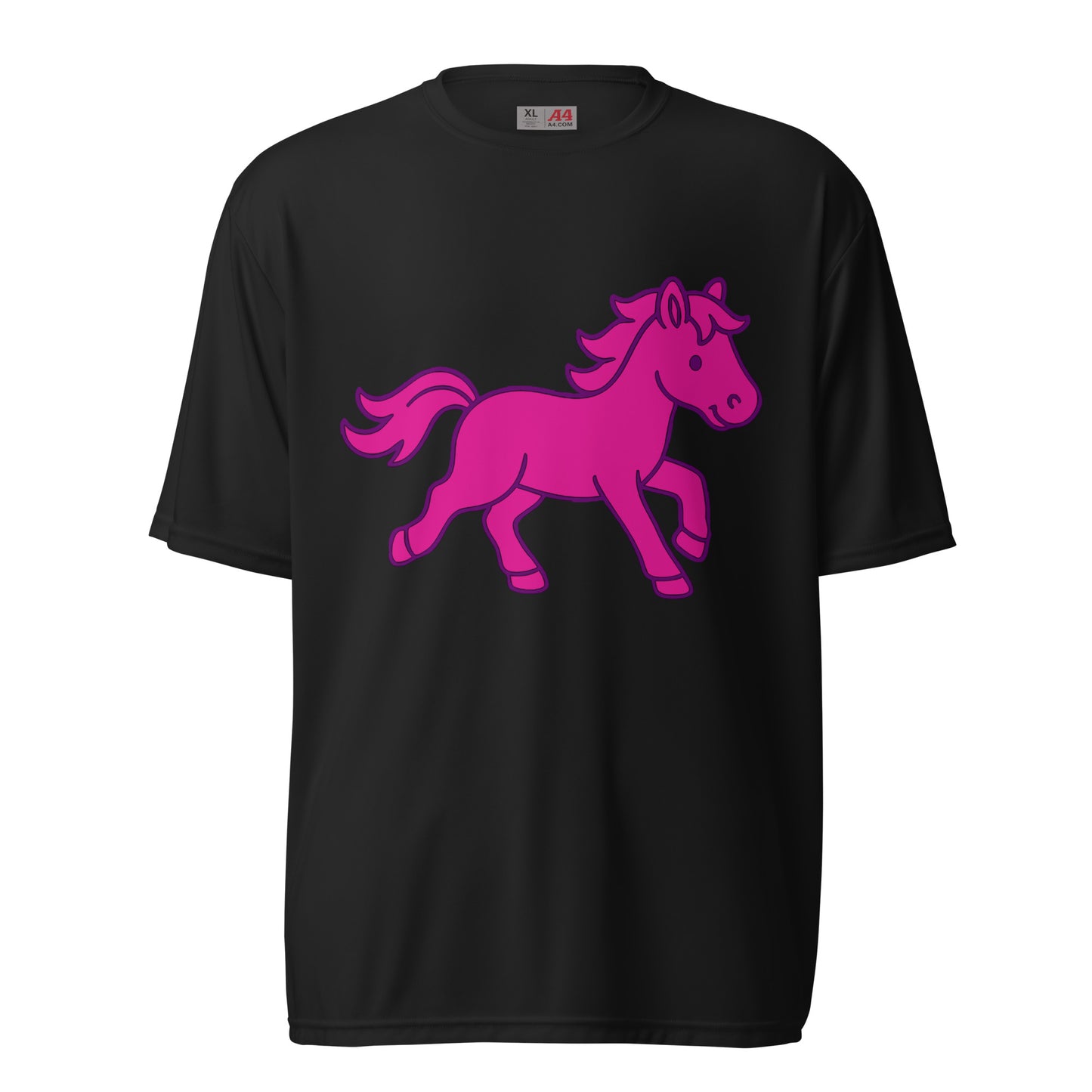 Active | Moisture Wicking Shirt | Pink Pony Athletic Club | Mascot Logo
