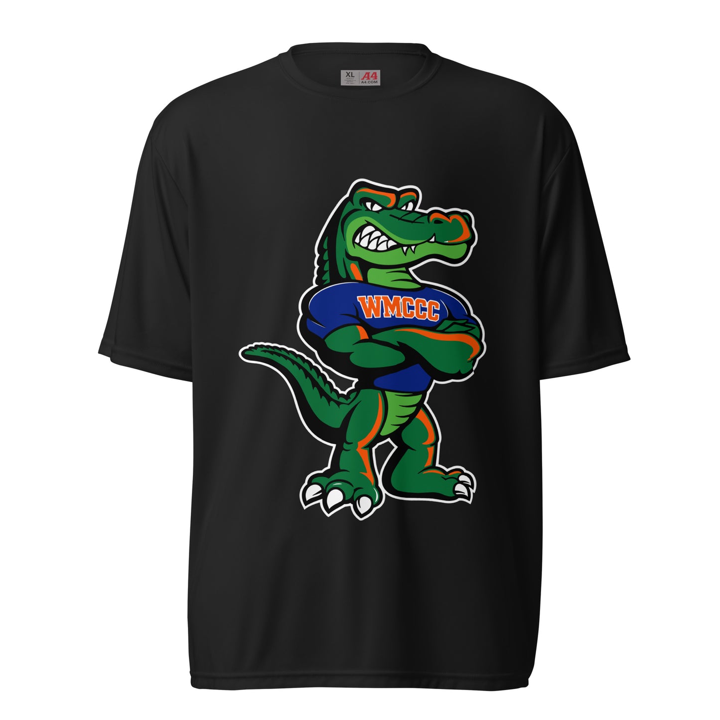 Active | Moisture Wicking Shirt | West Memphis Community Christian College Gators | Mascot Logo