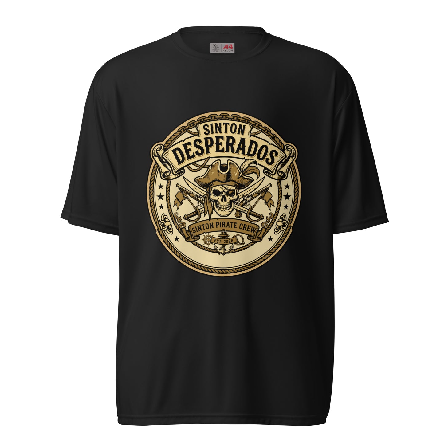 Active | Moisture Wicking Shirt | Sinton Desperados Baseball | Badge Logo