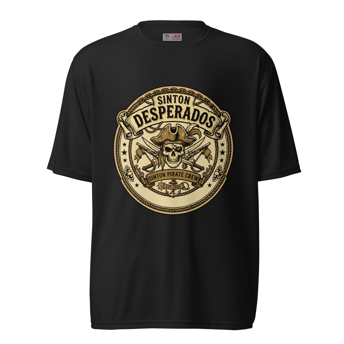 Active | Moisture Wicking Shirt | Sinton Desperados Baseball | Badge Logo