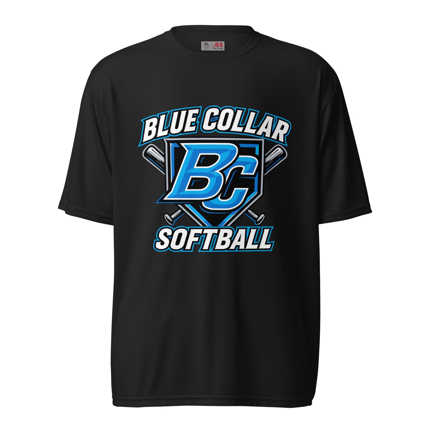 Active | Moisture Wicking Shirt | Blue Collar Softball 2034 | Shield Logo