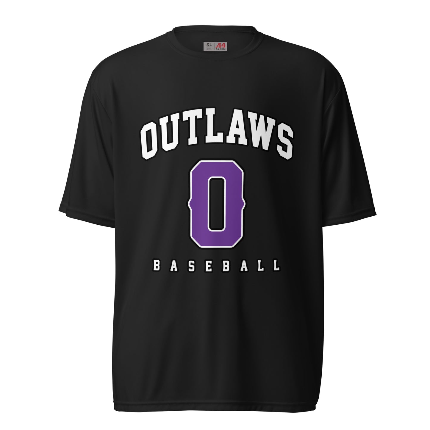 Active | Moisture Wicking Shirt | Carolina Outlaws Baseball | Atheltics Logo