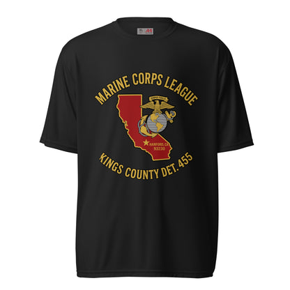 Active | Moisture Wicking Shirt | Marine Corps League kings County Det 455 | Crest Logo