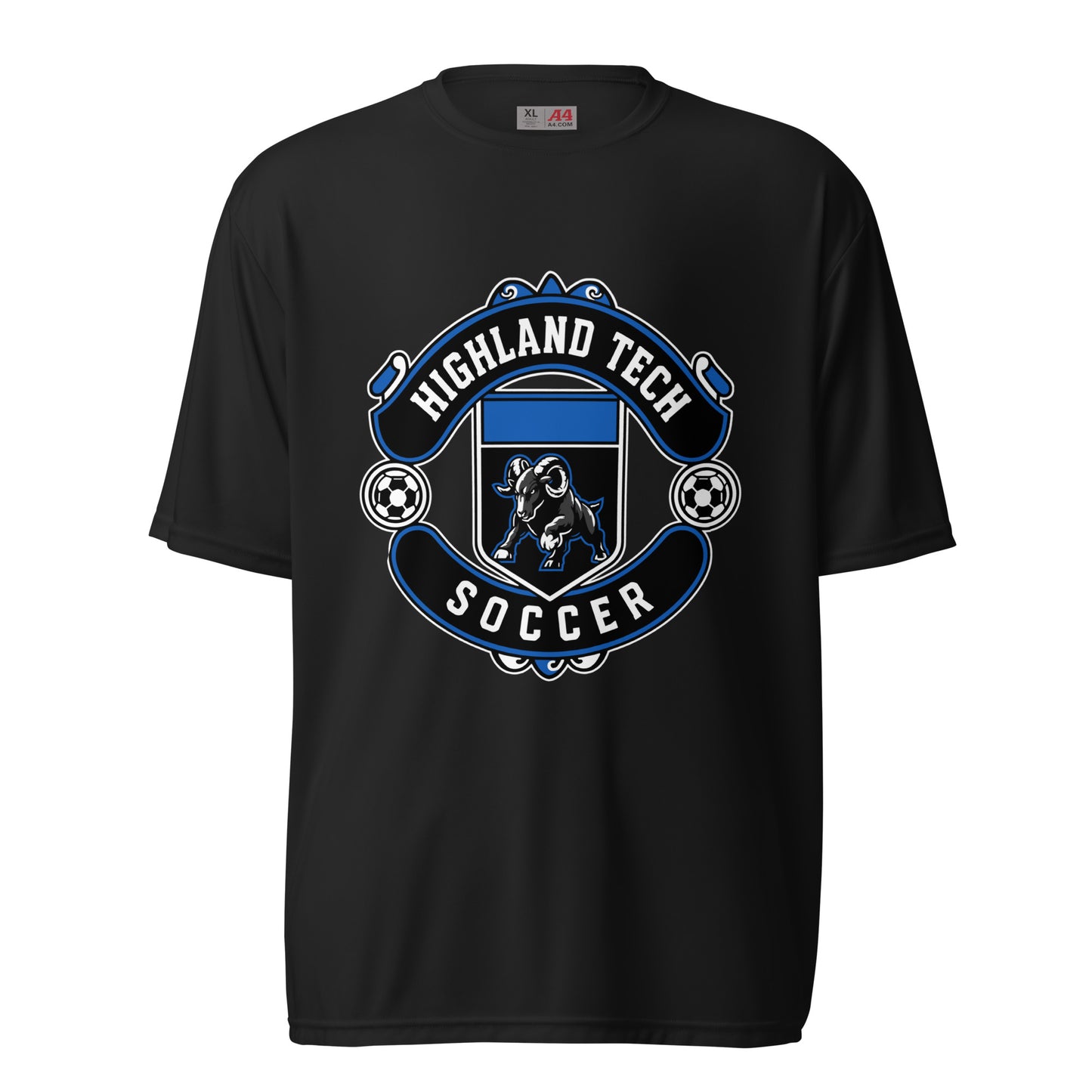 Active | Moisture Wicking Shirt | Highland Soccer | Emblem Logo