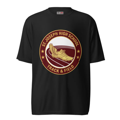 Active | Moisture Wicking Shirt | St. Joseph High School - Track & Field | Badge Logo