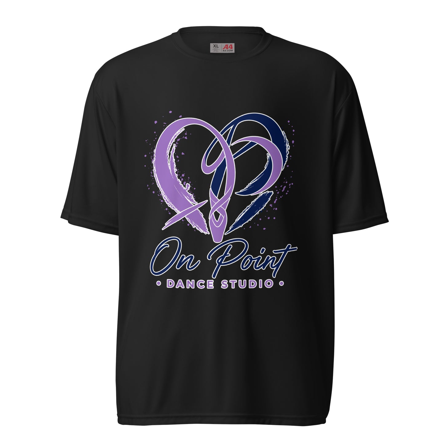 Active | Moisture Wicking Shirt | On Point Dance Studio | Crest Logo