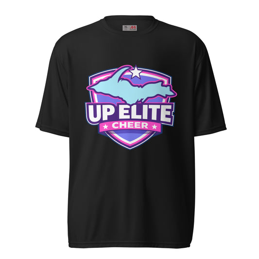 Active | Moisture Wicking Shirt | UP Elite Cheer | Shield Logo