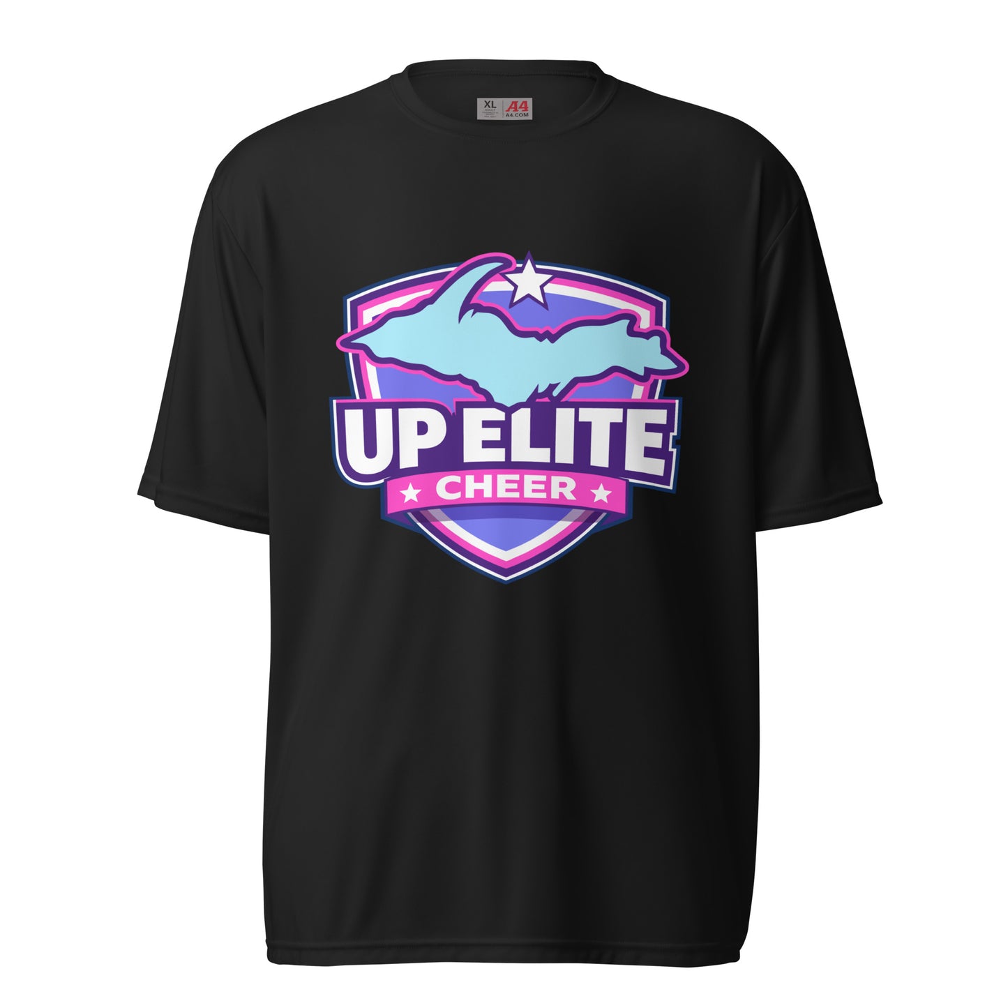Active | Moisture Wicking Shirt | UP Elite Cheer | Shield Logo