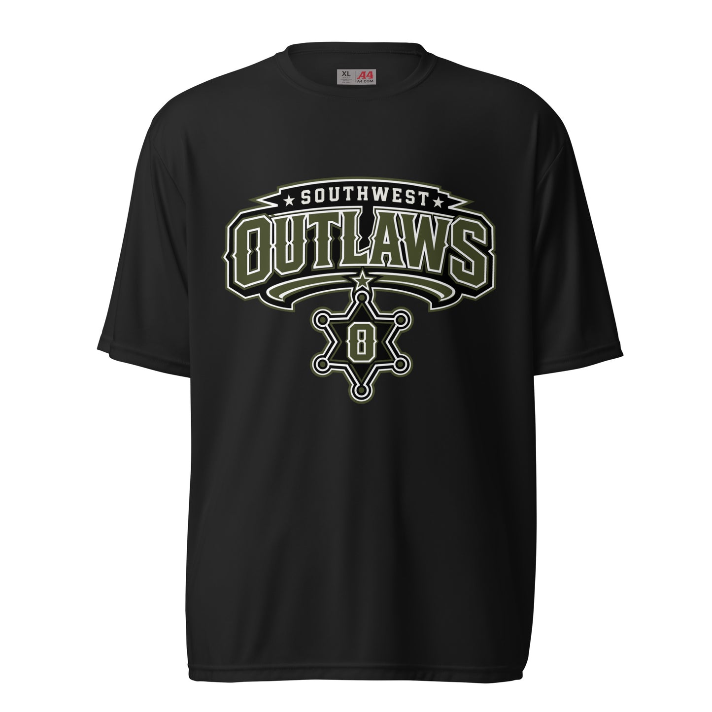 Active | Moisture Wicking Shirt | Southwest Outlaws | Frontier Athletics Logo