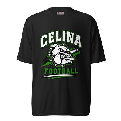 Active | Moisture Wicking Shirt | Celina Black Football | Emblem Logo