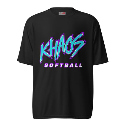 Active | Moisture Wicking Shirt | Khaos Softball | Atlhetics Logo