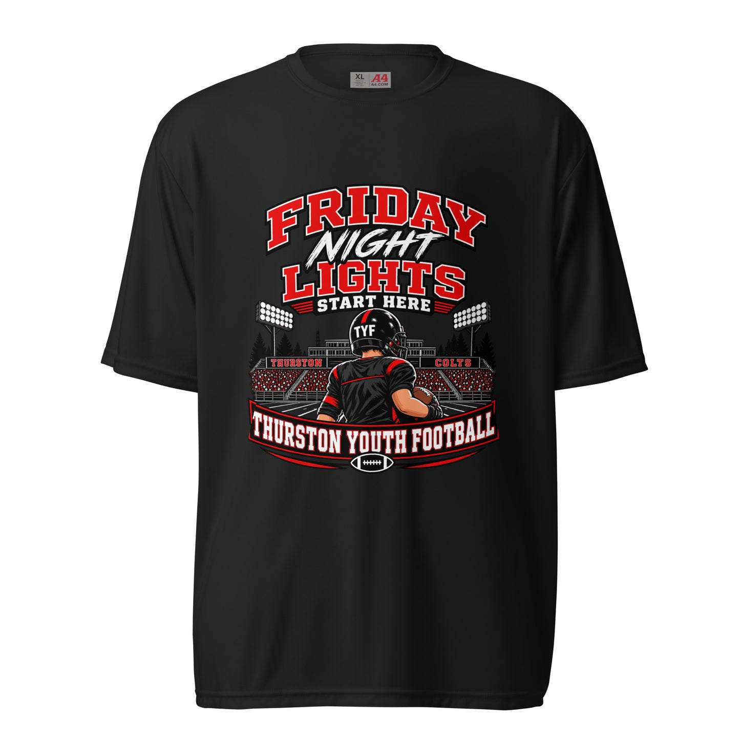 Active | Moisture Wicking Shirt | Thurston Youth Football | Vanguard Logo