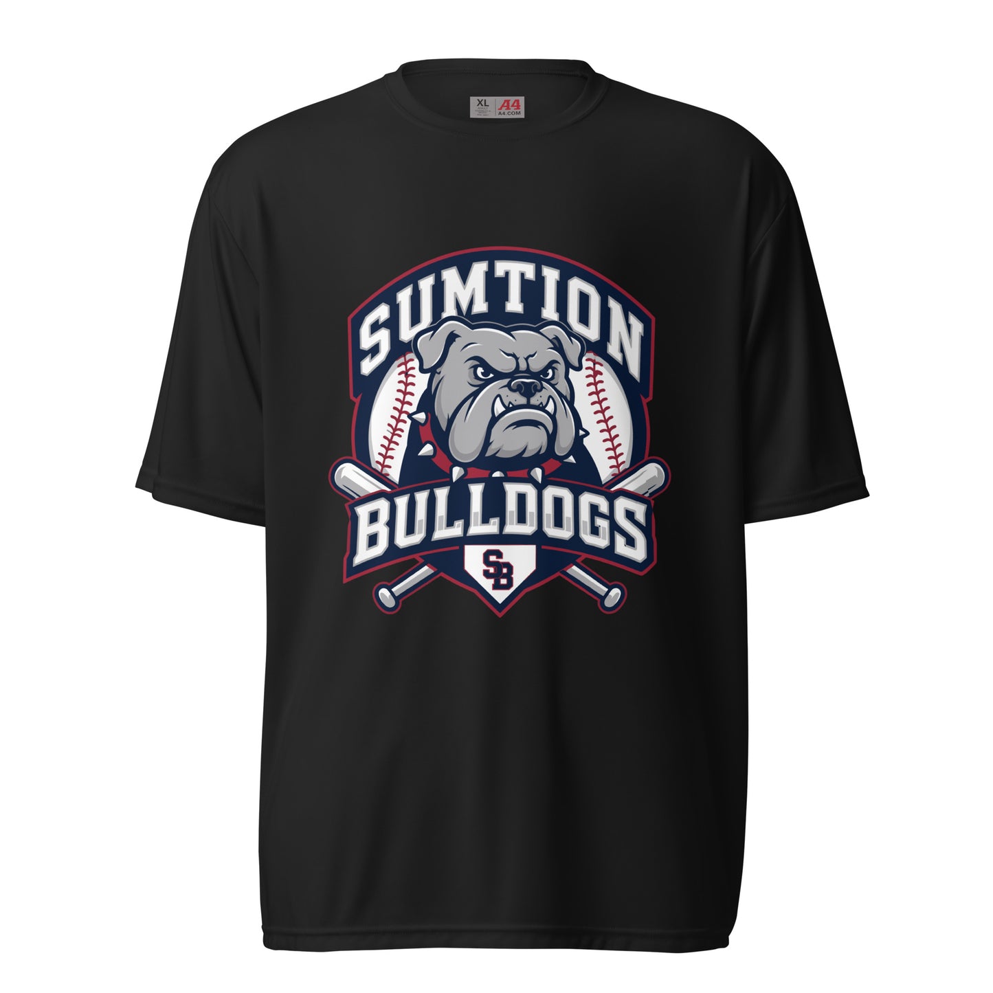 Active | Moisture Wicking Shirt | Sumtion bulldogs | Emblem Logo