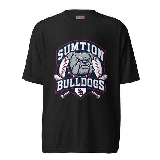 Active | Moisture Wicking Shirt | Sumtion bulldogs | Emblem Logo