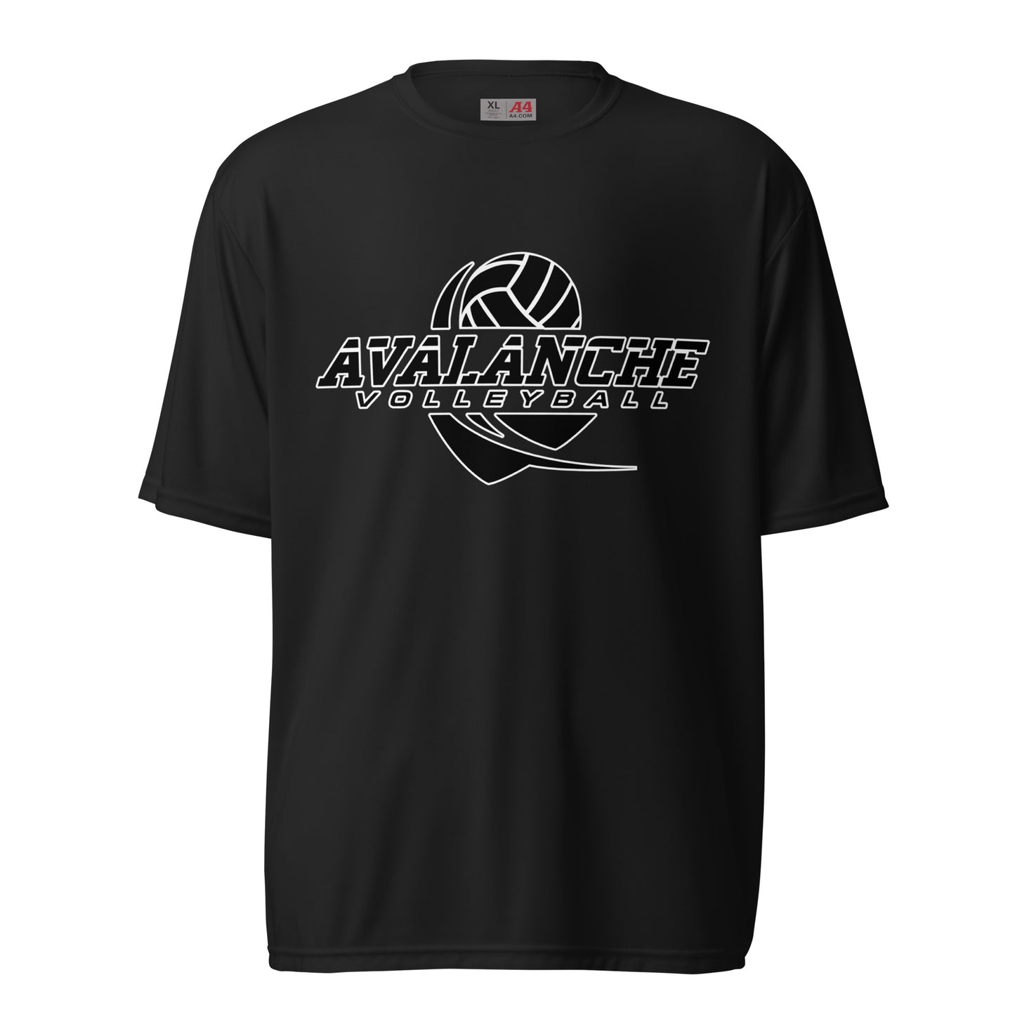 Active | Moisture Wicking Shirt | Avalanche Volleyball Club | Crest Logo