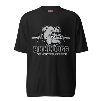 Active | Moisture Wicking Shirt | Celina Recreational Football Black | Bulldogs Crest Logo