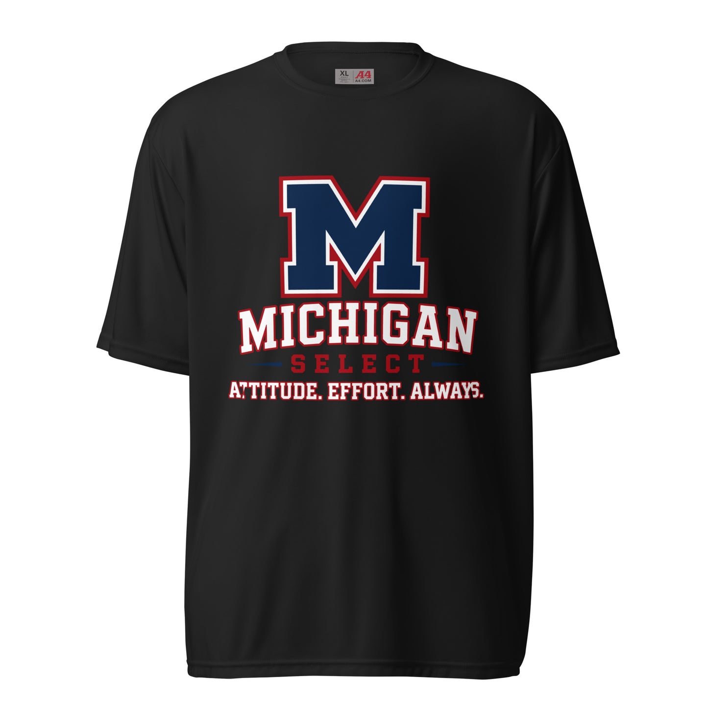 Active | Moisture Wicking Shirt | Michigan Select Baseball | Crest Logo
