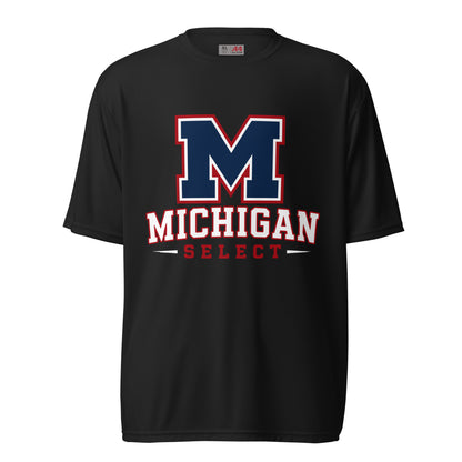 Active | Moisture Wicking Shirt | Michigan Select Baseball | Emblem Logo