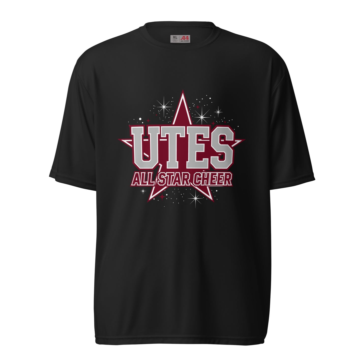 Active | Moisture Wicking Shirt | Utes Allstar Cheer | Crest Logo