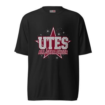 Active | Moisture Wicking Shirt | Utes Allstar Cheer | Crest Logo